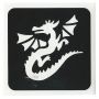 Glittertattoo Stencil Dragón Volador (pack de 5)