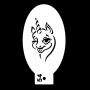 Winking Unicorn Stencil