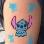 Plantilla Stitch Tattoo Facepainting