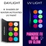 Paradise Makeup AQ - Paleta de 8 colores - Neon UV Glow