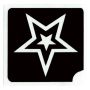 Glittertattoo Stencil Estrella de Navidad