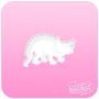 Plantilla Facepaint Sillyfarm Triceratops