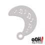 oOh Body Art Plantillas Music Note