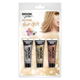 Glitter Hair Gels 3 Pck