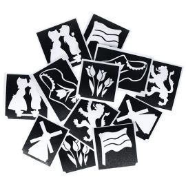 Typisch Hollands Glitter Tattoo Stencils