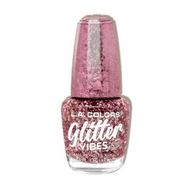 LA Colors Glitter Vibes Nagellak- Pink Bling 