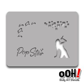 oOh Bodyart Pop Star Stencil