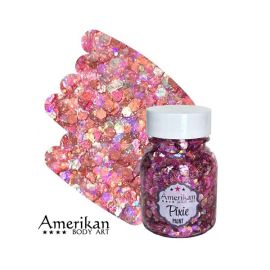 Amerikan Body Art Glitter  Pretty In Pink 28gr glitter gel for face and body