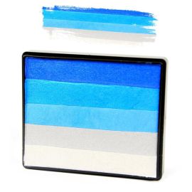 Tarta arco iris de copos de nieve Sillyfarm