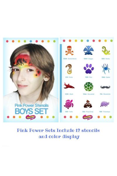 Juego de plantillas Sillyfarm Boys Pink Power