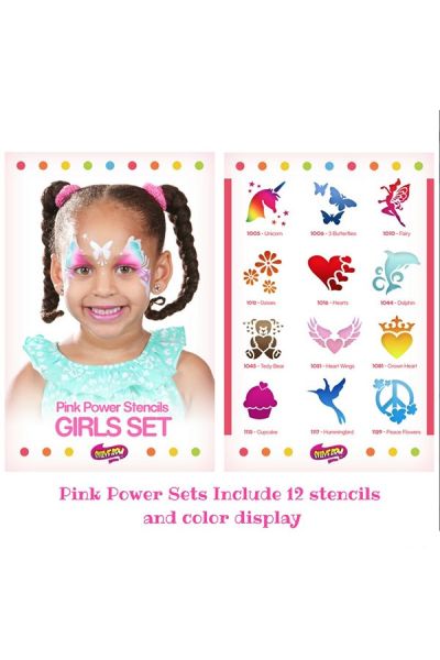 Juego de plantillas Sillyfarm Girl Pink Power