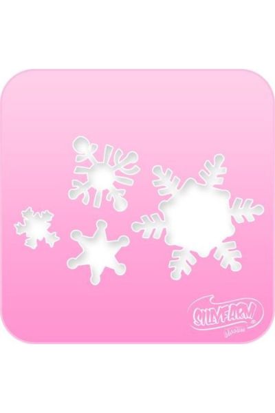 Silly Farm Stencil Copos de nieve