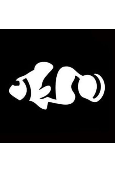 Glittertattoo Stencil Pez payaso (pack de 5)
