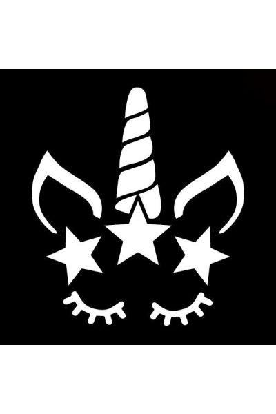 Plantilla Glittertattoo Unicorn Star (pack de 5)
