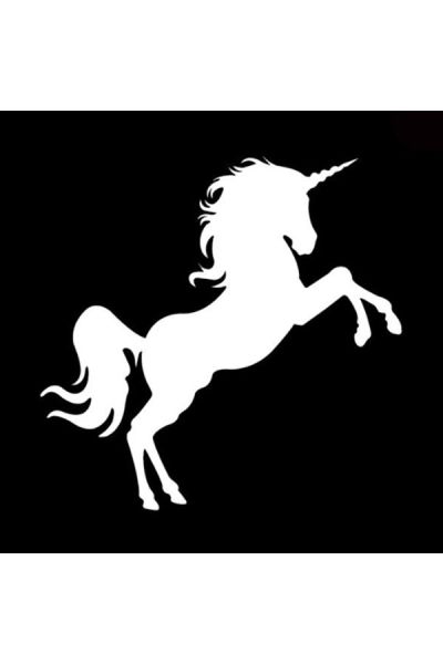 Glittertattoo Stencil Unicornio Mítico (pack de 5)