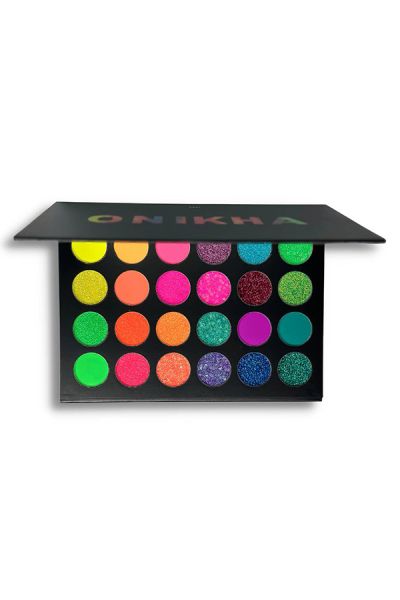 Paleta de purpurina prensada Fluo