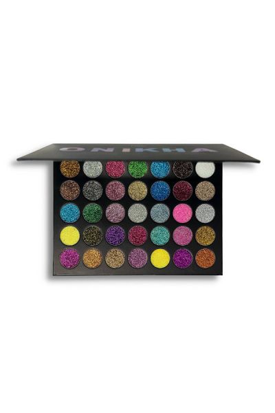 Paleta de purpurina prensada 35 colores