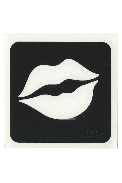 Glittertattoo Stencil Labios Sexys (pack de 5)