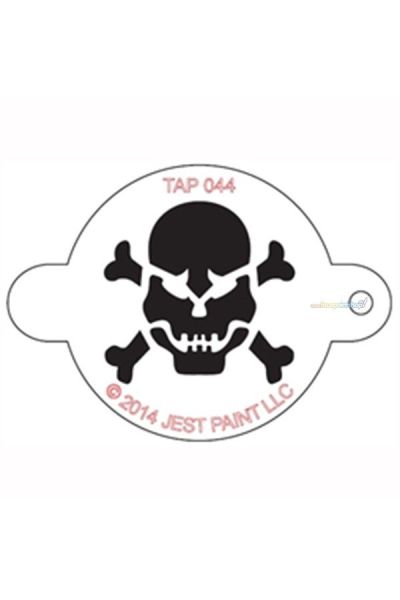Tap Facepaint Plantilla Calavera con Cruces