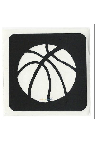 Glittertattoo Stencil Basketbal (pack de 5)