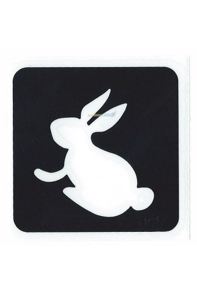 Glittertattoo Stencil Conejito (pack de 5)