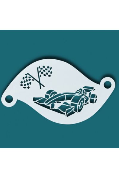 Plantilla de pintura facial F1 Race Car