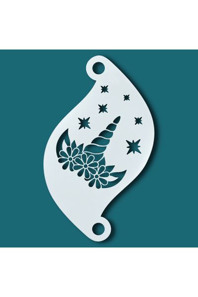 Plantilla de pintura facial Unicornio