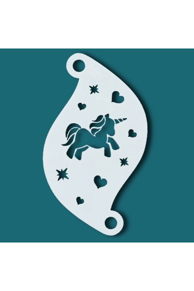 Plantilla de pintura facial Unicornio encantador