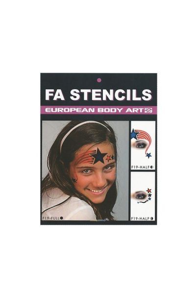 FA Airbrush/Facepaint Stars And Stripes Plantillas
