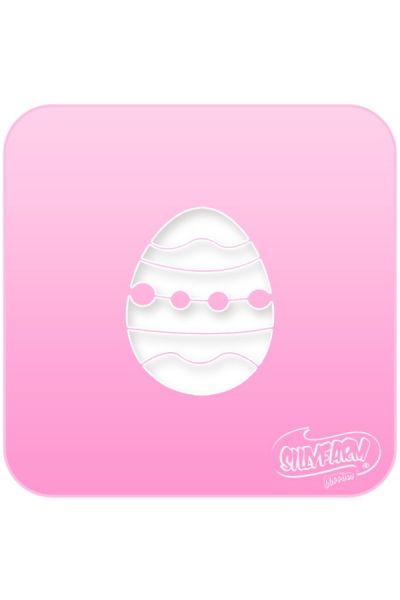 Huevo de Pascua con plantilla Silly Farm