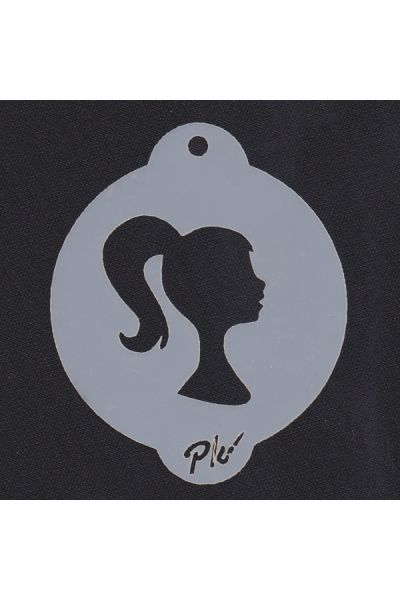 Pintar la caraPlantilla Barbie A