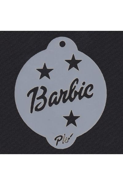 PintacarasPlantilla Barbie y Estrellas