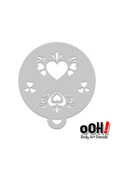 oOh Body Art Plantilla Corazón Mágico