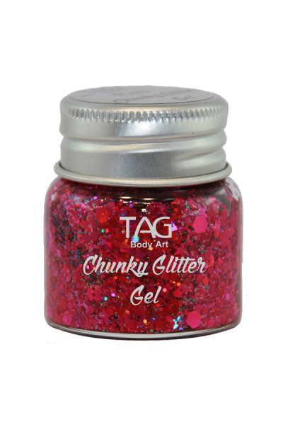 Tag Gel purpurina gruesa Ciruela