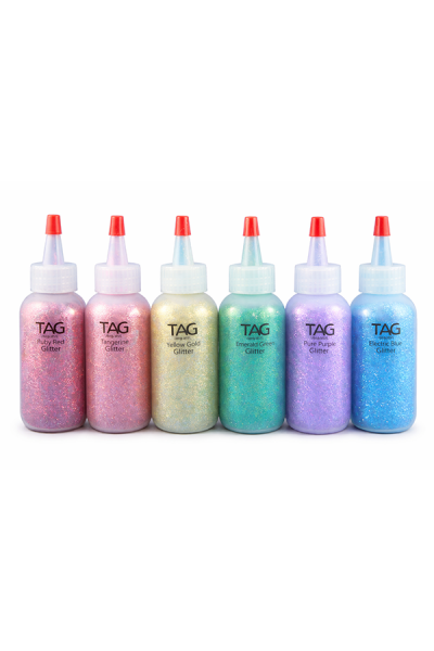 Etiqueta Cosmetic Glitters Rainbow Pack
