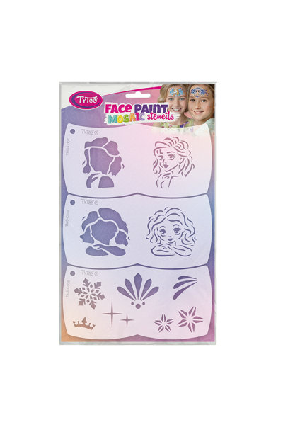Facepaintstencils Reina del Hielo