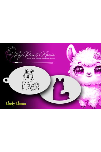 Plantilla para pintar la cara Llady Llama
