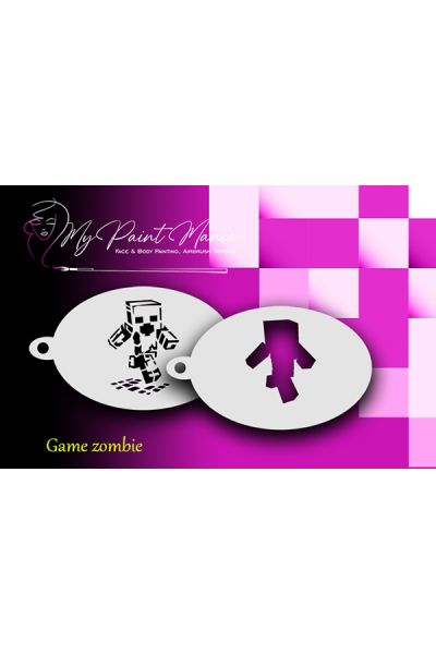 Facepainting Plantilla Minecraft Zombie