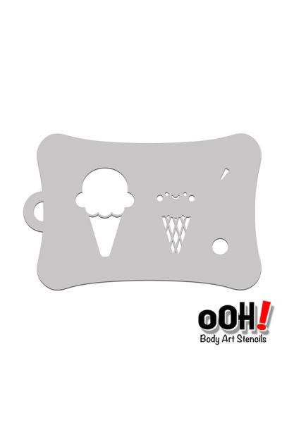 oOh Body Art Plantilla de helado