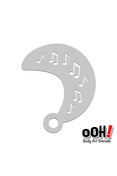 oOh Body Art Plantillas Music Note