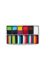 Paleta Global Rainbow Carnival Paleta - 15g 12pk BodyArt One Stroke Set