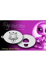 Plantilla para pintar caras Jimmy, Alien verde