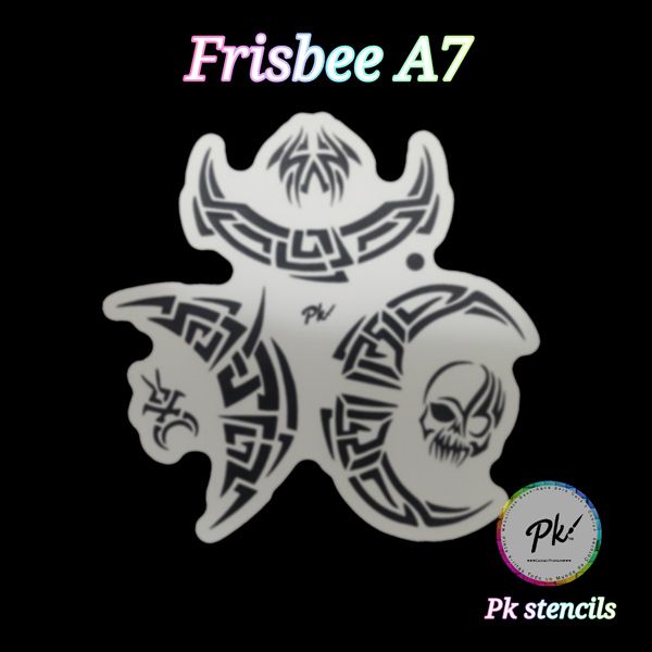 Frisbee FacepaintingPlantilla A7
