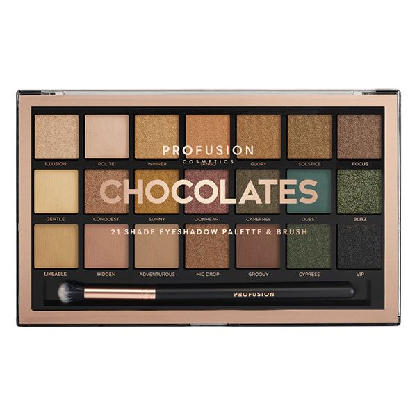 Paleta de sombras de ojos Profusion Chocolates 