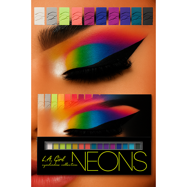 Colección de sombras de ojos Beauty Brick Neon