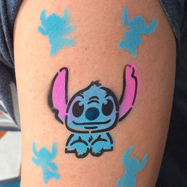 Plantilla Stitch Tattoo Facepainting
