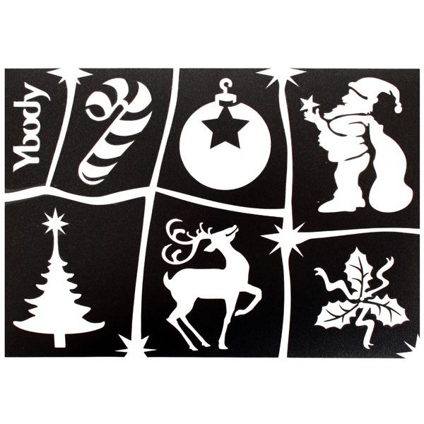 Plantillas Glittertattoo Navidad A5