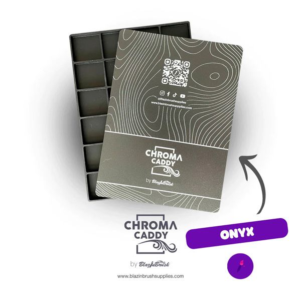 Blazin Brush - 24 Slot Silicone Insert | Chroma Caddy - Onyx