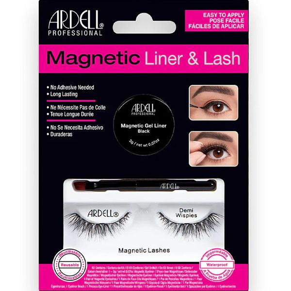 Kit de pestañas Ardell Magnetic Gel Liner Demi Wispies