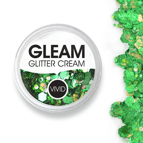 Vivid Gleam Chunky Glitter Cream- Evergreen